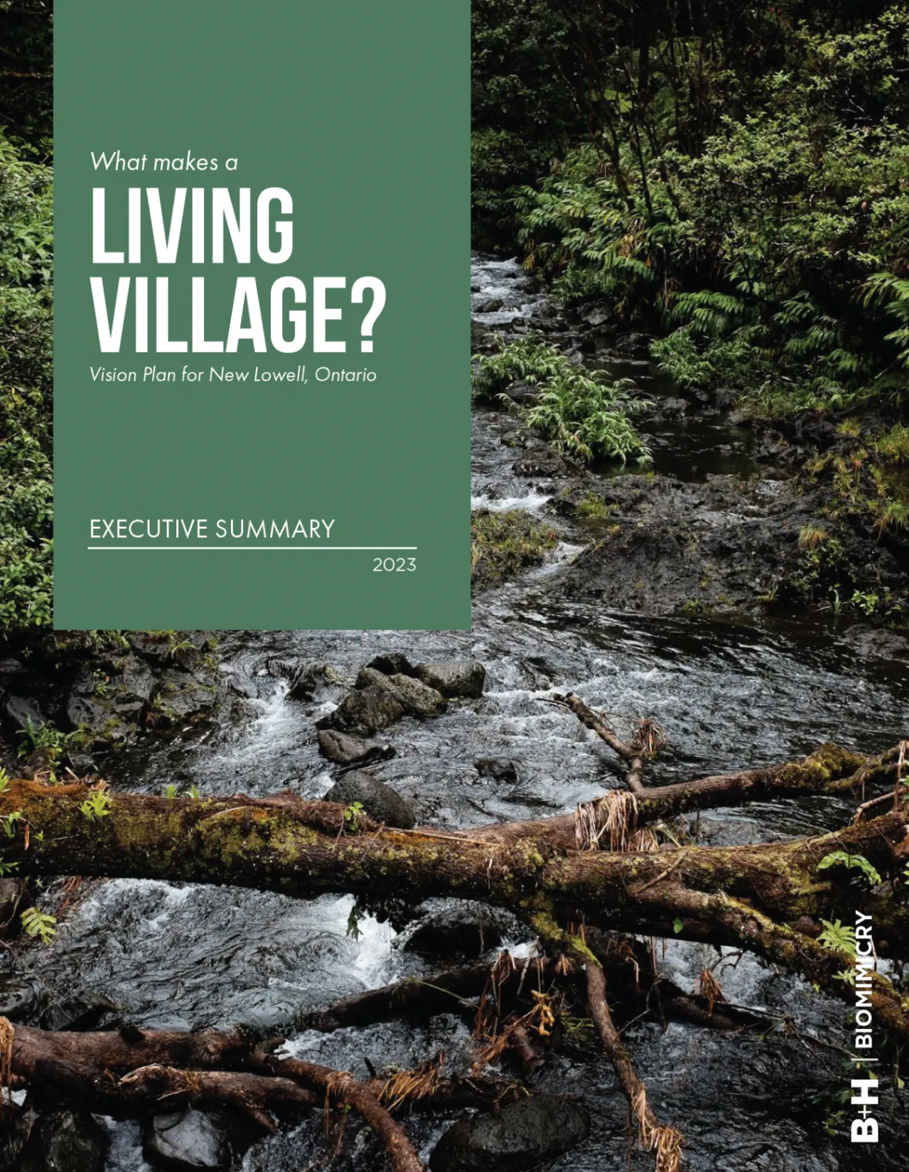 Lowell Executive Summary cover — What makes a Living Village?